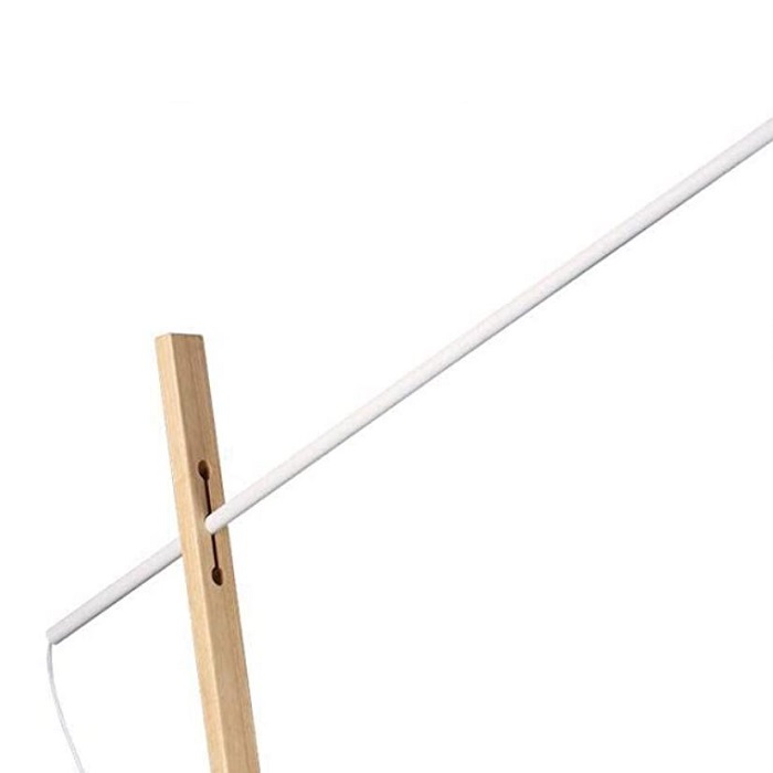 Lampada da terra Compass bianca zoom 2