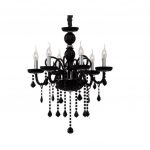 Lampadario in vetro soffiato Casanova nero
