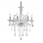 Lampadario in vetro soffiato Casanova trasparente