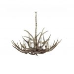 Lampadario country Baita a 8 luci