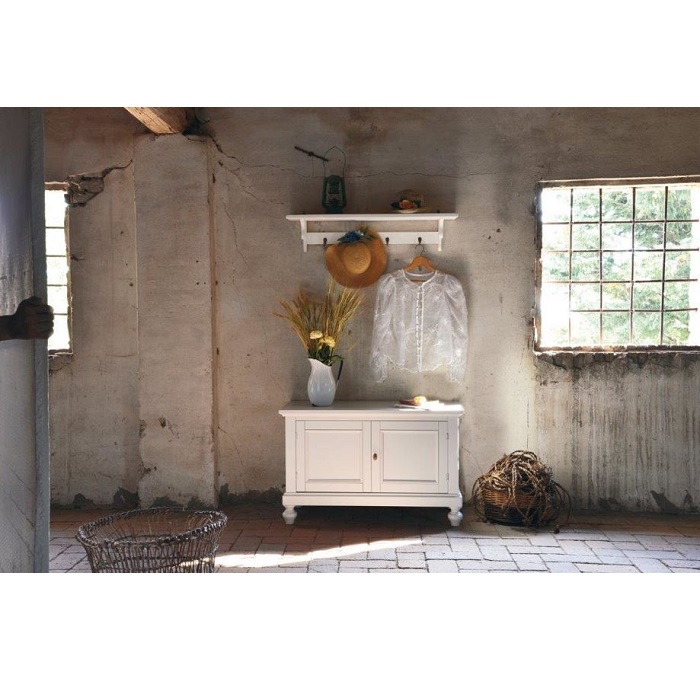 Panca shabby 2 ante Gaya con cappelliera room
