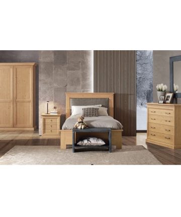 Armadio 2 ante in legno di abete Fir room