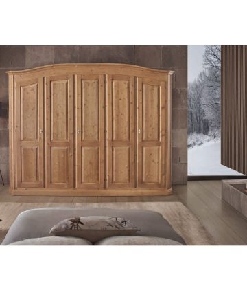 Armadio 5 ante Curvy Fir in legno di abete room