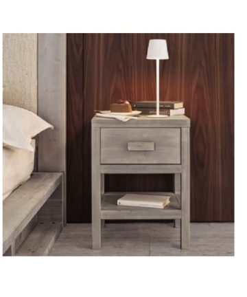 Comodino in legno di abete Tree 1 cassetto 1 ripiano