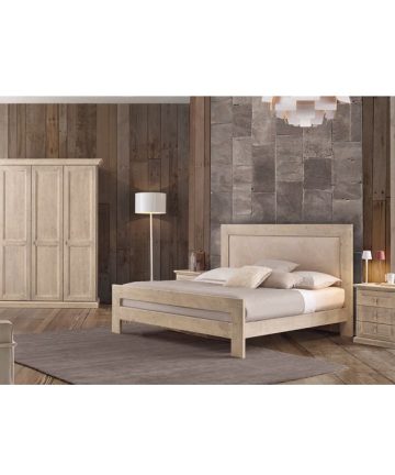 Letto matrimoniale Fir B in legno di abete bedroom
