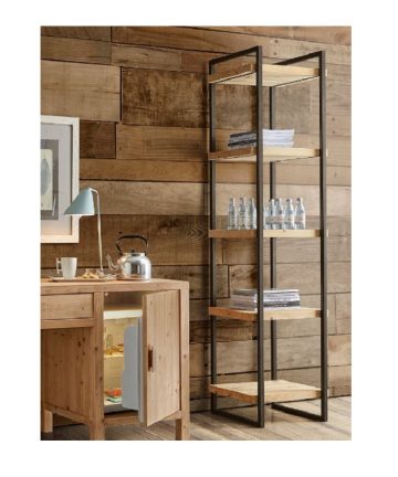 Libreria in legno di abete Timber stile industrial