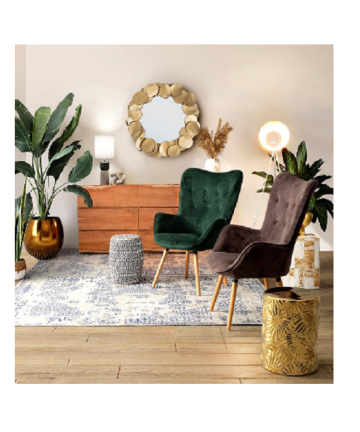Cassettiera in legno d'acacia Nika L living