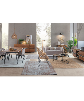 Credenza in legno d'acacia Nika 4 ante living