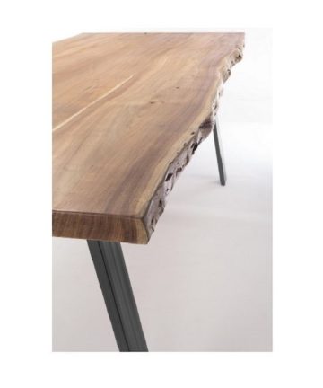 Tavolo in legno d'acacia Nika L bordo irregolare
