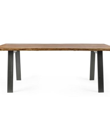 Tavolo in legno d'acacia Nika L lato