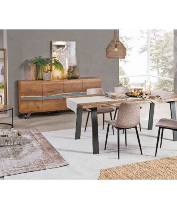 Tavolo in legno d'acacia Nika L living