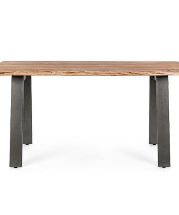 Tavolo in legno d'acacia Nika profilo