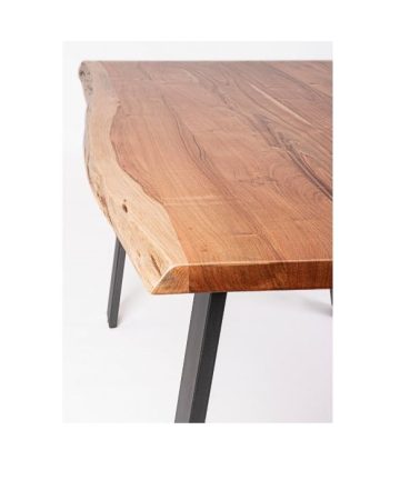 Tavolo in legno d'acacia Nika zoom lato